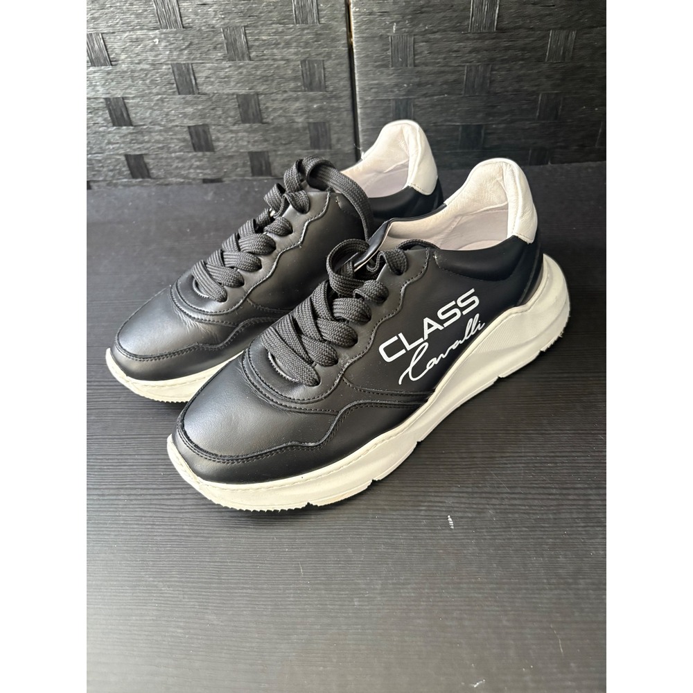 Roberto cavali class black white size 8-8.5 men's